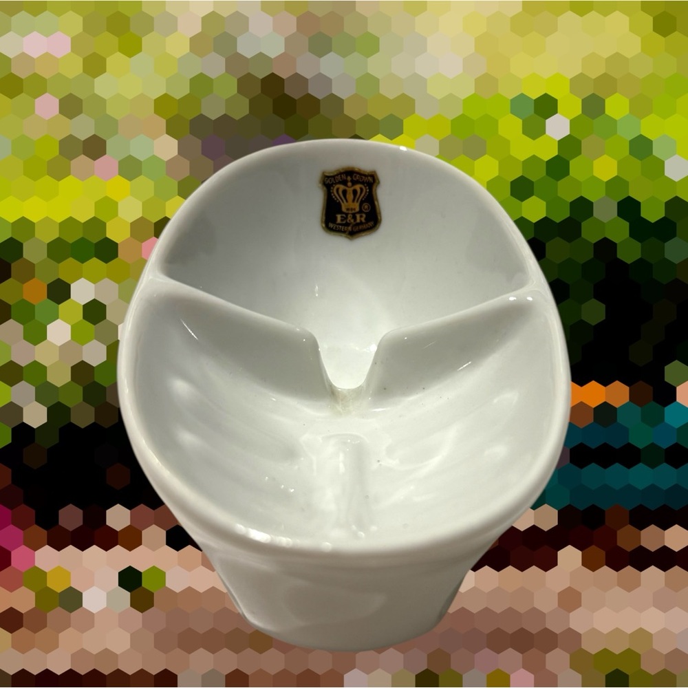 Vintage Golden Crown Porcelain Shaving Razor Cup Mug,  Germany 101L